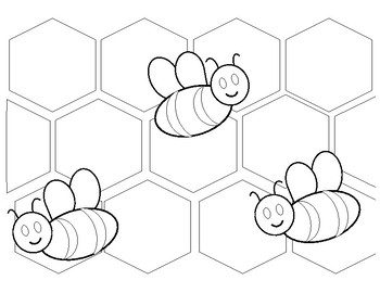 Preview of Bee Coloring Page