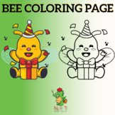 Bee Coloring Page OF NFT For Lovers Bee Preschoolers (Volu