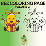 Bee Coloring Page OF NFT For Lovers Bee Preschoolers (Volume 2 )
