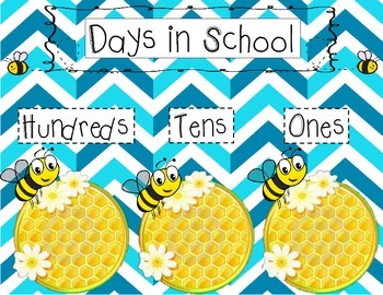 Preview of Bee Days in School Chart
