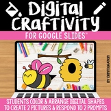 Spring Craft / Craftivity on Google Slides: Bee & Beehive