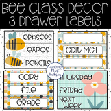 Bee Editable 3 Drawer Labels