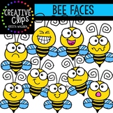 Bee Faces: Insect Clipart {Creative Clips Clipart}