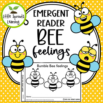 Preview of Bee Feelings Emergent reader (Spring)