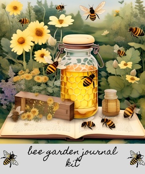 Preview of Bee Junk Journal Kit & Ephemera,for Preschool, Pre-K, and Kindergarten