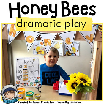 Preview of Dramatic Play Centers Bee Keeper  / Pretend Play Honey Bee Printables