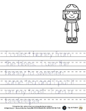 Bee Keeper - Write a Sentence to Trace - Editable 1 Pg *sp