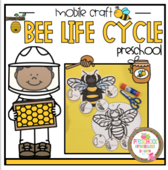 Preview of Bee Life Cycle Mobile Craft