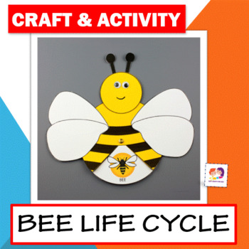Preview of Bee Life Cycle Wheel Spinner Craft And Activity - Honey Bee Life Cycle