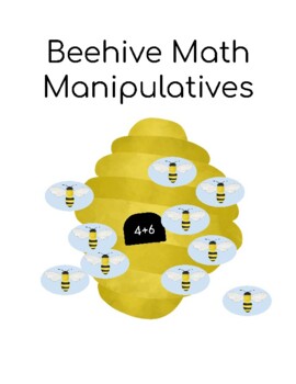 Preview of Bee Math Printable Manipulatives