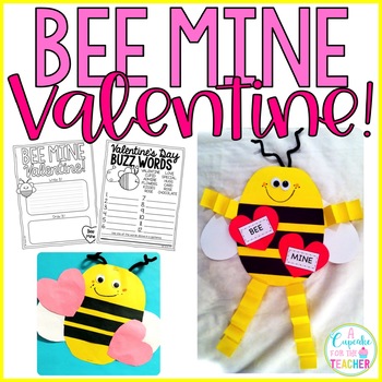 Preview of Bee Mine Valentine's Day Craft & Printables