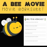 Bee Movie Movie Worksheet & Answer Sheet