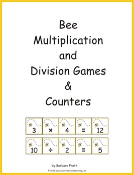 Preview of Bee Multiplication and Division Games & Counters eBook