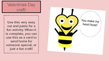 Preview of Bee My Valentine Activity!