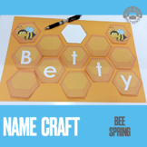 Bee Name Craft Spring Editable Class display Classroom Dec