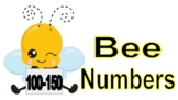 Bee Number Cards 100-150
