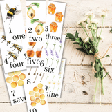 Bee Number Flash Cards