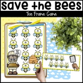 Bee Ten Frame Game - Bee Number Identification Activity