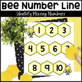 Bee Number Line #1-30 - Bee Missing Numbers Activity