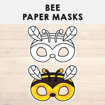 Spider mask printable paper template - Easy kids crafts Happy Paper Time