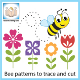Bee Patterns Trace and Cut
