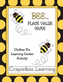 Bee Place Value Learning Center Game - Common Core - Math 