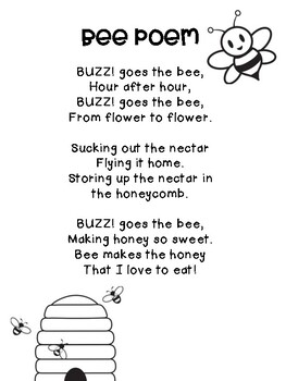 Preview of Bee Poem