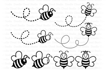 Bee Svg Cute Bee Svg Cute Queen Bee Svg Bee Svg Cute Files Cute Bee Clipart
