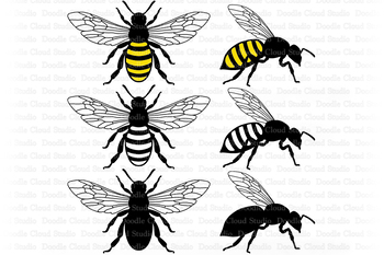 Download Bee Svg Honey Bee Svg Insect Svg Queen Bee Svg Bee Clipart