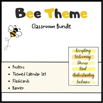 Preview of Bee Theme Classroom Bundle