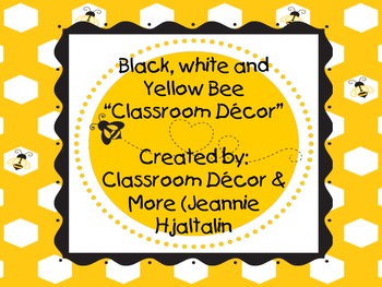 Bee Theme Classroom Decor by Classroom Decor and More | TpT