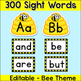 Bee Theme Classroom Word Wall Letters & Cards