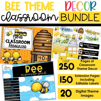 Bee Theme: Classroom Décor Bundle for Back to School — THE CLASSROOM NOOK