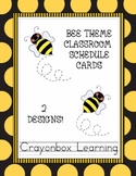 Bee Theme Schedule Cards Set  { 2 Styles }