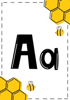 bee themed alphabet set by laura millsaps teachers pay teachers