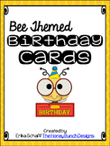 Bee Themed Birthday Cards