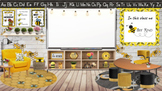 Bee Themed Bitmoji Classrooms AND the Canvas Template