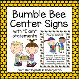Bee Classroom Theme Center Signs