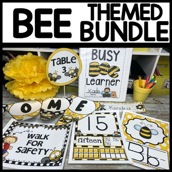 Popvcly Bee Table Decor Signs Bee Classroom Decorations Bee Decorations for  Classroom Bee Themed Classroom Bee Stuff Bumble Bee Decorations for Home