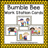 Bee Themed  Pocket Chart  Work Station Cards