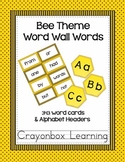 Bee Word Wall Cards and Headers
