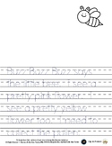Bee - Write a Sentence to Trace - Editable 1 Pg *sp