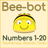 Bee-bot Mats Numbers 1-20 (Dots, Numerals, Words)