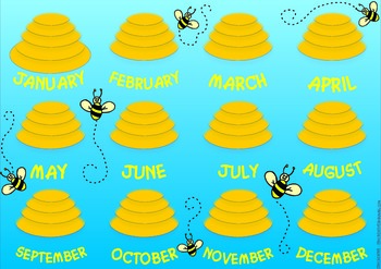 Bee Themed Birthday Chart