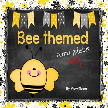 Busy Bees Classroom Name Tags / Printable Name Tags / Beehive Theme Summer  Class Theme / Editable Canva Template / Teacher Labeling Supplies 