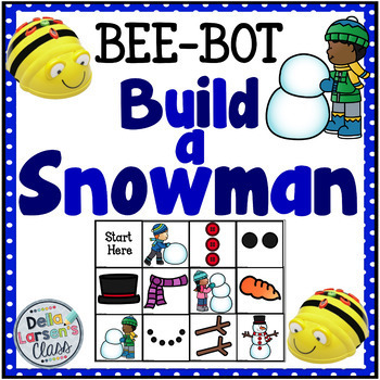 Preview of BeeBot Mat Build A Snowman