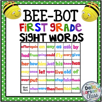 Preview of BeeBot First Grade Dolch Sight Words