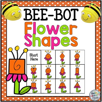 Preview of BeeBot Mat Spring Flower Shapes