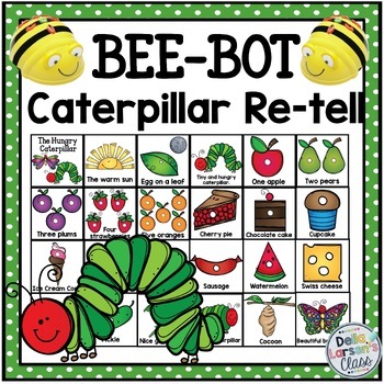 Preview of BeeBot Mat Caterpillar Re-Tell