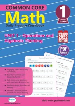BeeOne Common Core Math Grade 1 Operations & Algebraic Thinking Workbook